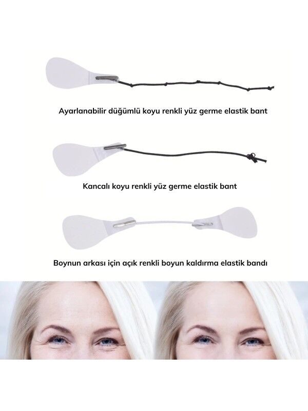 Yüz Yogası Gerdirme Bandı 40 Adet Şık Tasarımlı Fonksiyonel Ürün