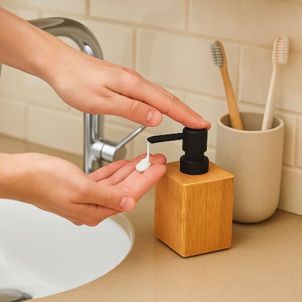 Büyük Ahşap Sıvı Sabunluk Şık Tasarımıyla Benzersiz Kullanım Deneyimi Hayatınızı Kolaylaştıracak Ürünler