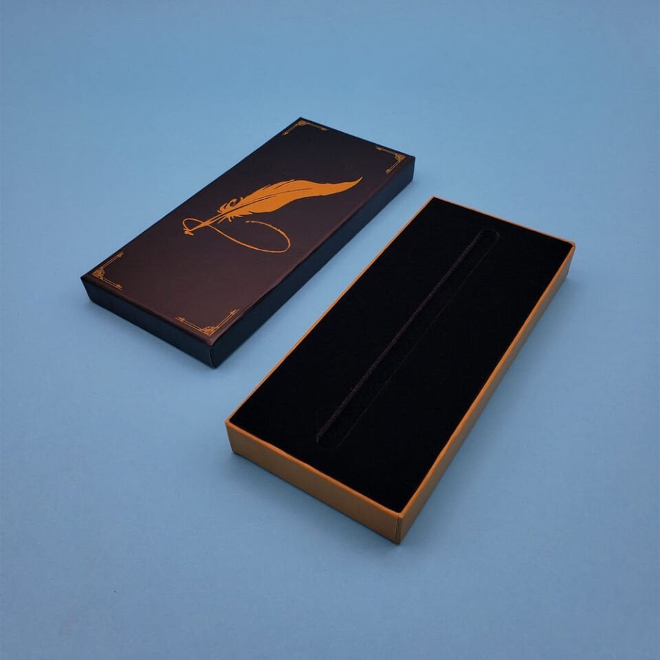 Hediyelik Kalem Kutusu Tüylü Kalem Motifli Şık Tasarımlı Fonksiyonel Ürün