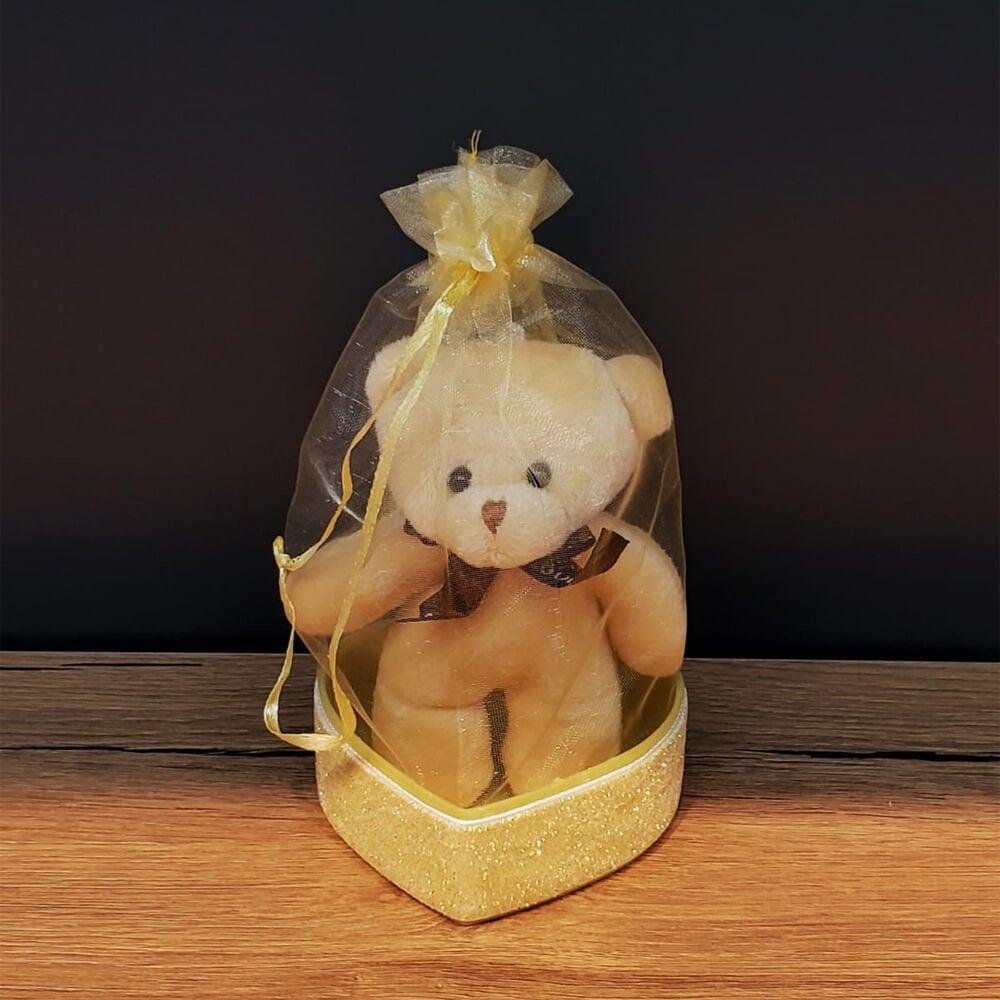 Hediyelik Kese İçinde Ayıcık Şık Tasarımlı Fonksiyonel Ürün