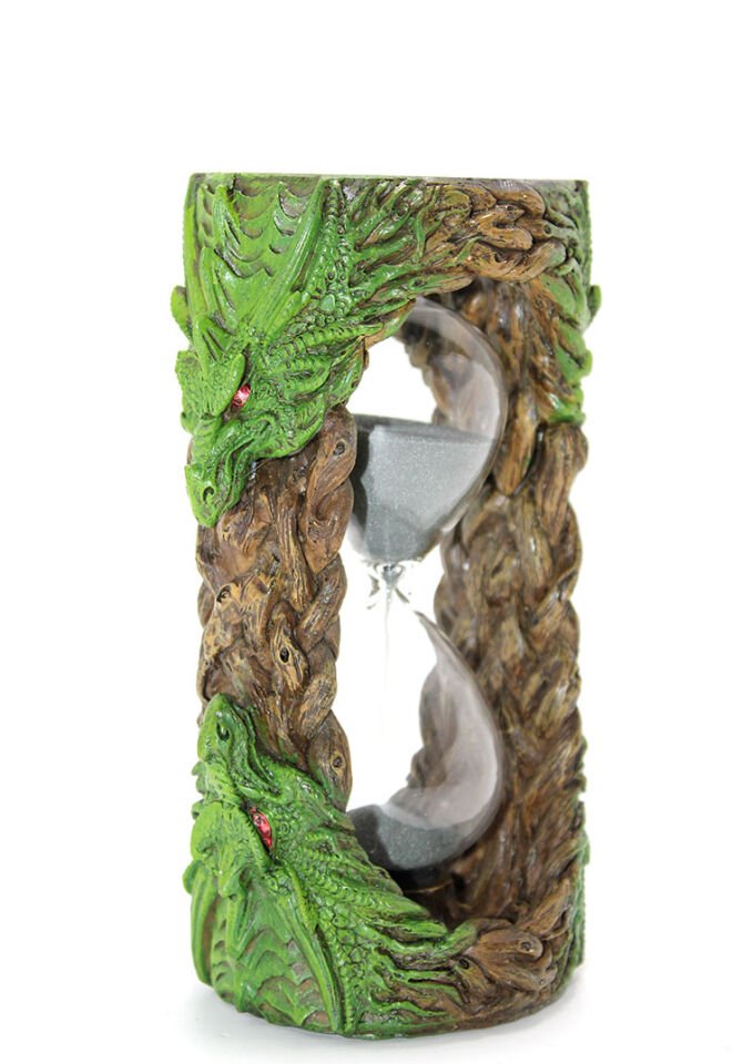 Polyester Dragon Tasarımlı Kum Saati Model 2 Şık Tasarımlı Fonksiyonel Ürün