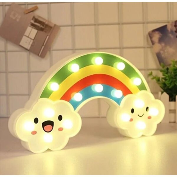 Gülen Bulutlu Gökkuşağı LED Gece Lambası Şık Tasarımıyla Benzersiz Kullanım Deneyimi Hayatınızı Kolaylaştıracak Ürünler