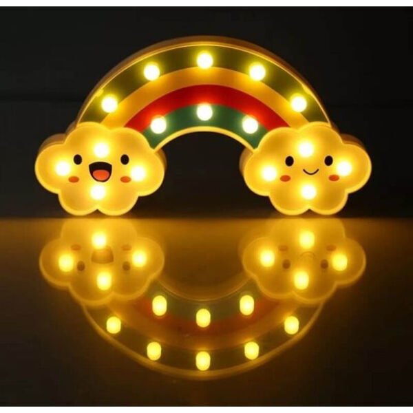 Gülen Bulutlu Gökkuşağı LED Gece Lambası Şık Tasarımıyla Benzersiz Kullanım Deneyimi Hayatınızı Kolaylaştıracak Ürünler