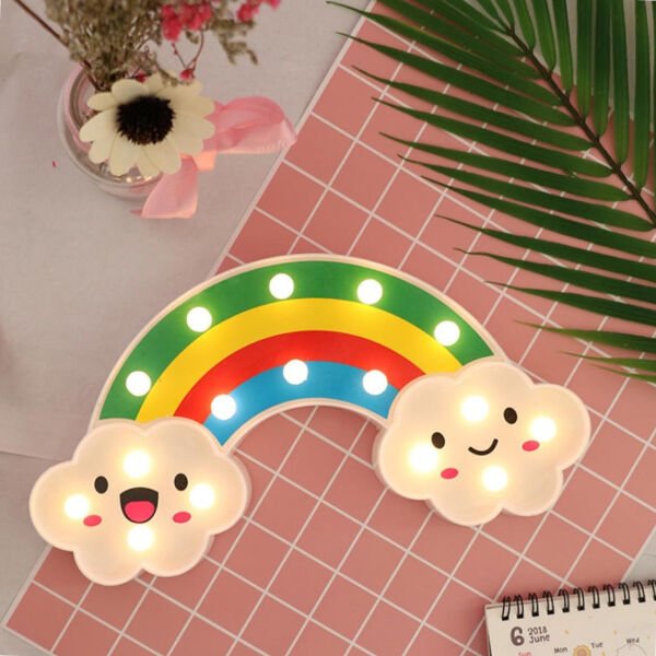 Gülen Bulutlu Gökkuşağı LED Gece Lambası Şık Tasarımıyla Benzersiz Kullanım Deneyimi Hayatınızı Kolaylaştıracak Ürünler
