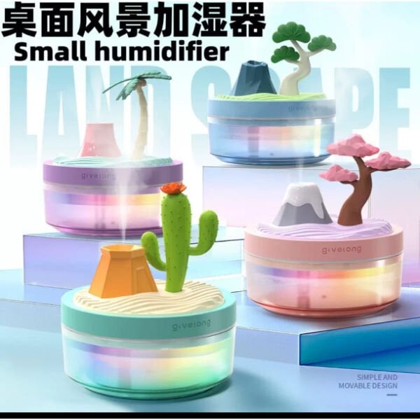 Doğa Temalı Mini Nemlendirici Şık Tasarımlı Fonksiyonel Ürün