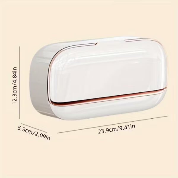 Kapaklı Ve Drenaj Bölmeli Duvara Monte Sabunluk Çok Fonksiyonlu Ürün