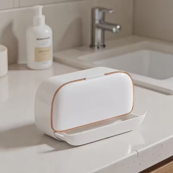 Kapaklı Ve Drenaj Bölmeli Duvara Monte Sabunluk Çok Fonksiyonlu Ürün