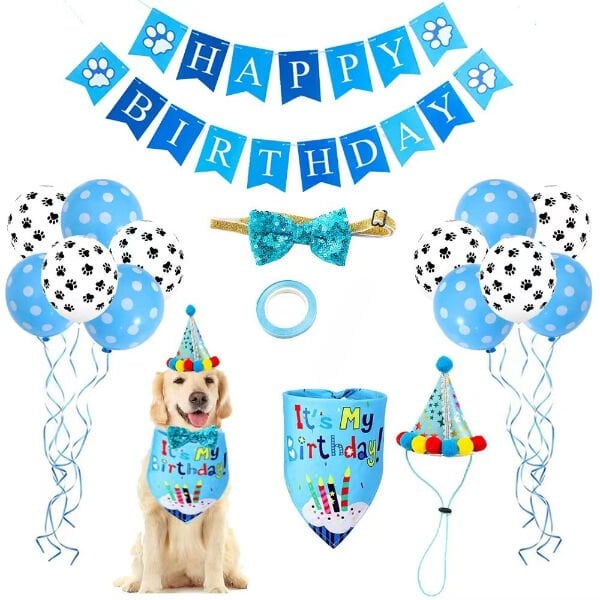 Köpekler İçin Doğum Günü Partisi Seti Şık Tasarımıyla Benzersiz Kullanım Deneyimi Hayatınızı Kolaylaştıracak Ürünler