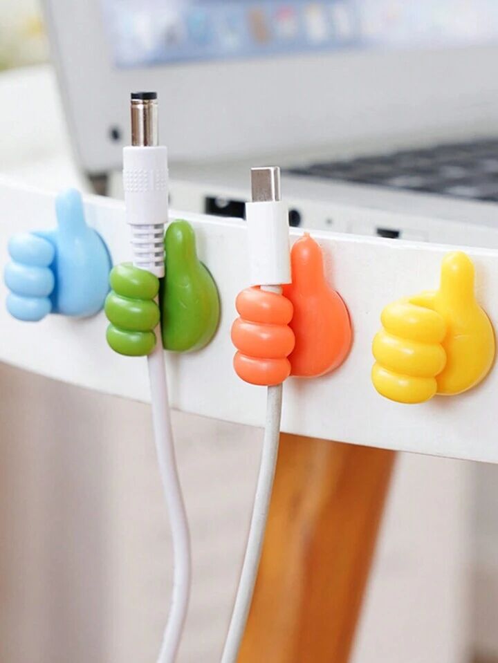 El Şeklinde Kablo Tutucu 30 Adet Şık Tasarımlı Fonksiyonel Ürün