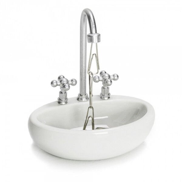 Lavabo Şeklinde Ataç Kutusu Şık Tasarımlı Fonksiyonel Ürün