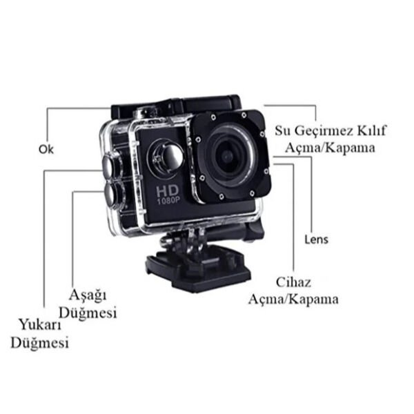 4K Su Geçirmez Wi-Fi Aksiyon Kamerası Şık Tasarımıyla Benzersiz Kullanım Deneyimi Hayatınızı Kolaylaştıracak Ürünler