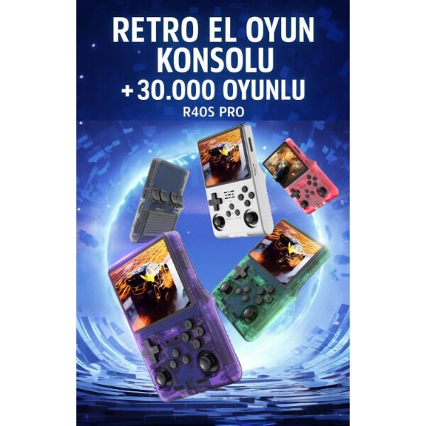 Retro Oyun El Konsolu R40S Pro Şık Tasarımıyla Benzersiz Kullanım Deneyimi Hayatınızı Kolaylaştıracak Ürünler