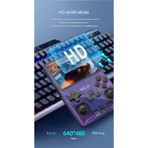 Retro Oyun El Konsolu R40S Pro Şık Tasarımıyla Benzersiz Kullanım Deneyimi Hayatınızı Kolaylaştıracak Ürünler