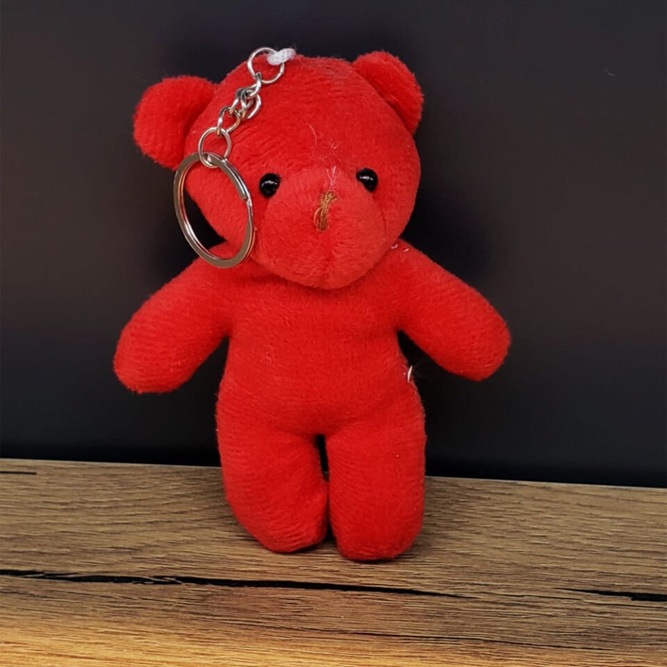 Kırmızı Hediyelik Kese İçinde Ayıcık Şık Tasarımlı Fonksiyonel Ürün