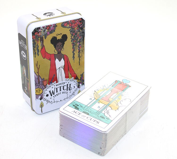 Metal Kutulu Tarot Kartı Modern Witch Şık Tasarımlı Fonksiyonel Ürün