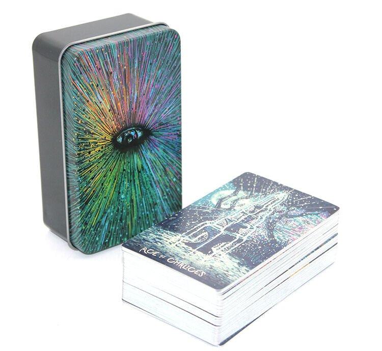 Metal Kutulu Tarot Kartı Prisma Şık Tasarımlı Fonksiyonel Ürün