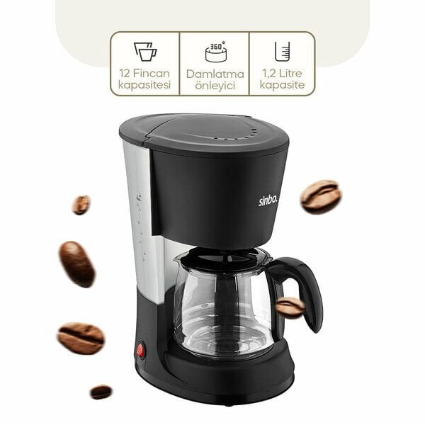 Sinbo 2'si 1 Arada Filtre Kahve Ve Çay Demleme Makinesi Çok Fonksiyonlu Ürün