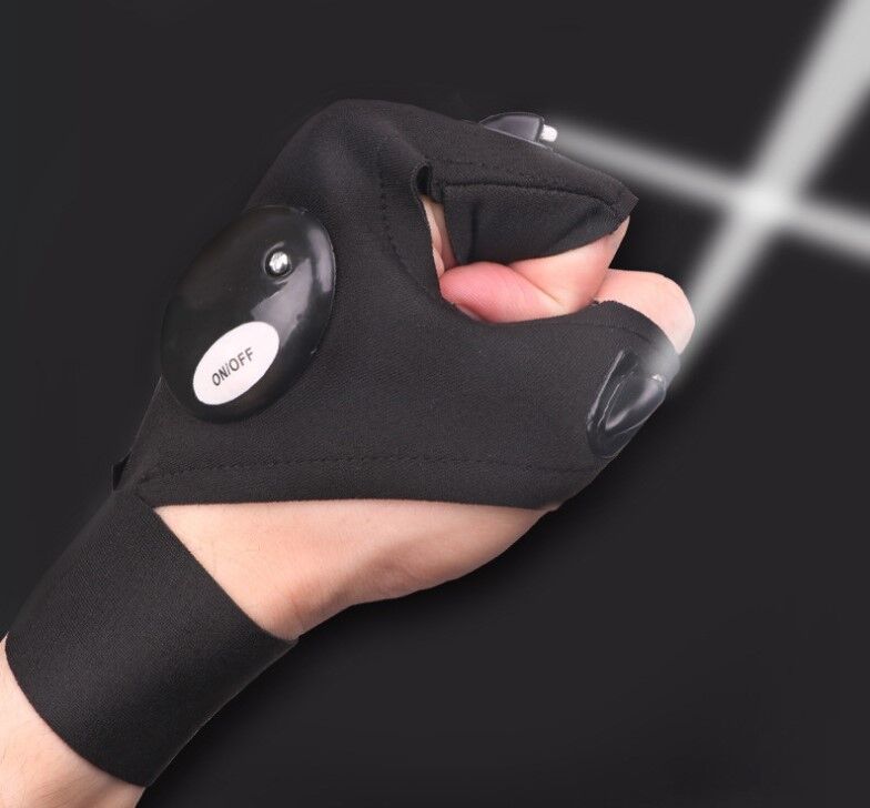 Led Işıklı Çalışma Eldiveni Sağ Sol Çift Şık Tasarımlı Fonksiyonel Ürün