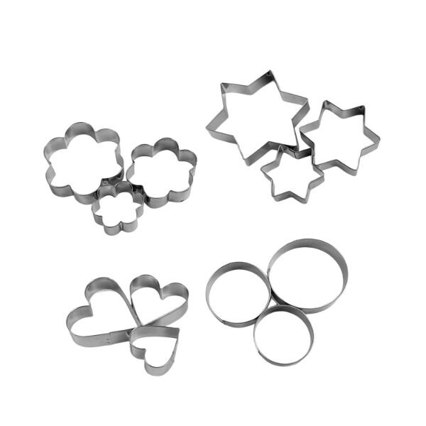 12 Adet Paslanmaz Çelik Kurabiye Kalıbı Seti Şık Tasarımıyla Benzersiz Kullanım Deneyimi Hayatınızı Kolaylaştıracak Ürünler