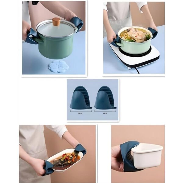 4 Parça Yanma Önleyici Mutfak Seti - Tencere Tabak Tutucu Ve Fırın Eldiveni Şık Tasarımıyla Benzersiz Kullanım Deneyimi Hayatınızı Kolaylaştıracak Ürünler