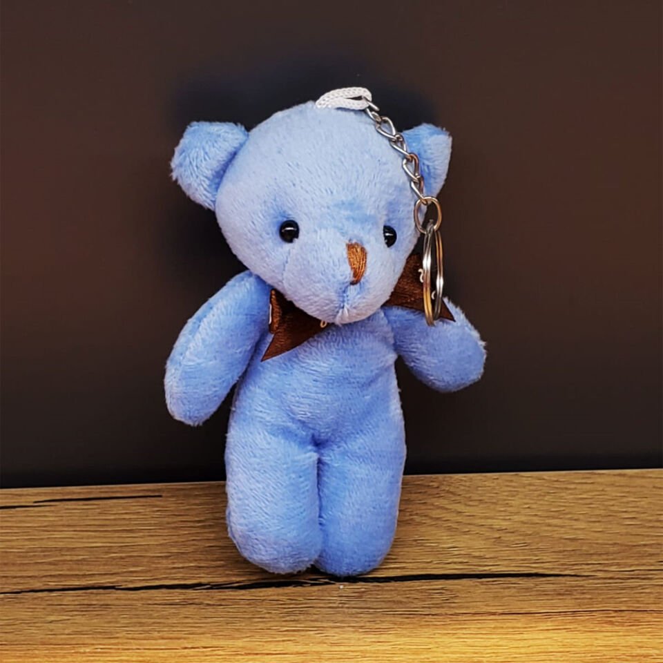 Mavi Hediyelik Kese İçinde Ayıcık Şık Tasarımlı Fonksiyonel Ürün