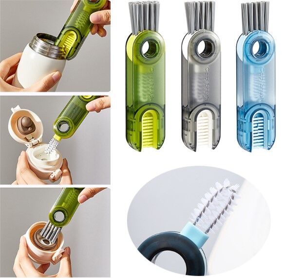 3 Fonksiyonlu Çok Amaçlı Temizleme Fırçası Şık Tasarımlı Fonksiyonel Ürün