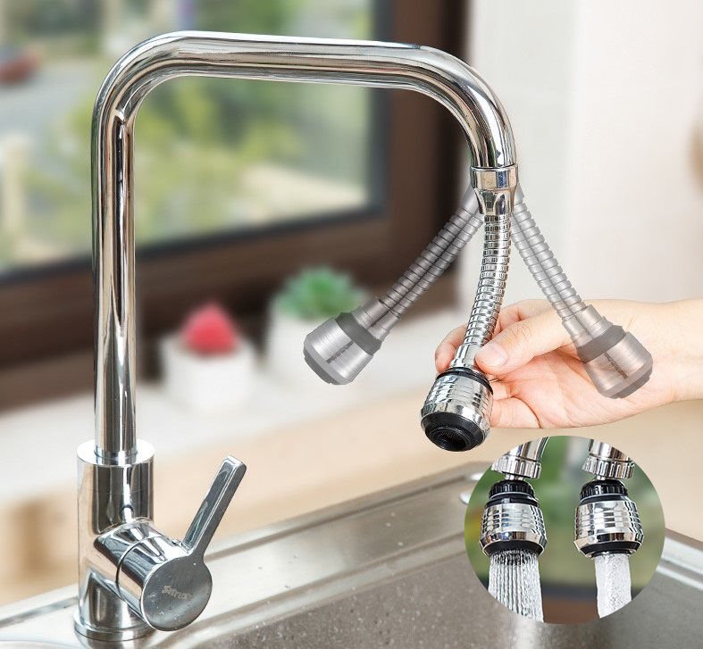 Hortumlu Esnek Su Tasarruflu 2 Modlu Musluk Başlığı Şık Tasarımlı Fonksiyonel Ürün