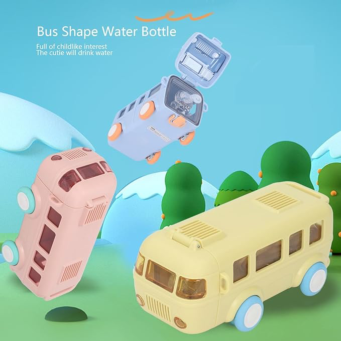 Otobüs Şeklinde Su Matarası Şık Tasarımlı Fonksiyonel Ürün
