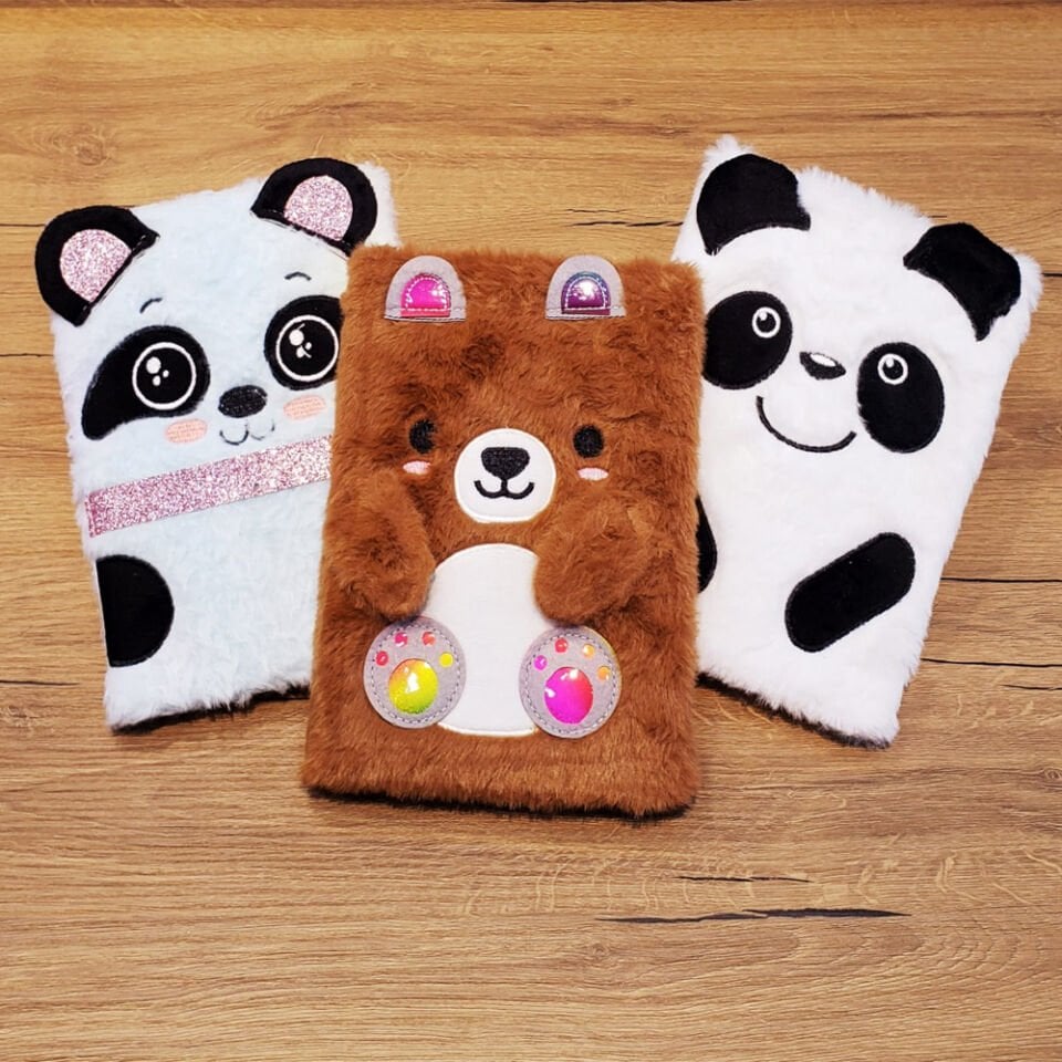 Panda Tasarımlı Peluş Defter Şık Tasarımlı Fonksiyonel Ürün