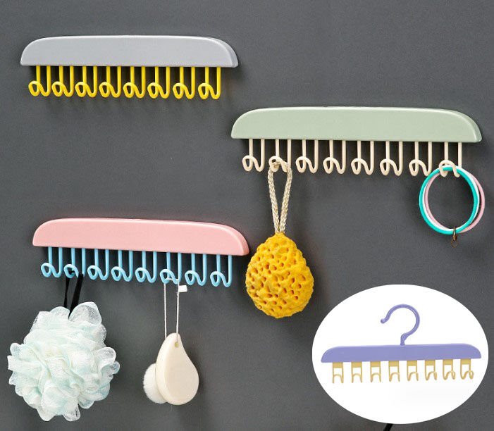 KANCALI VE YAPIŞKANLI  DOLAP ASKISI Şık Tasarımlı Fonksiyonel Ürün