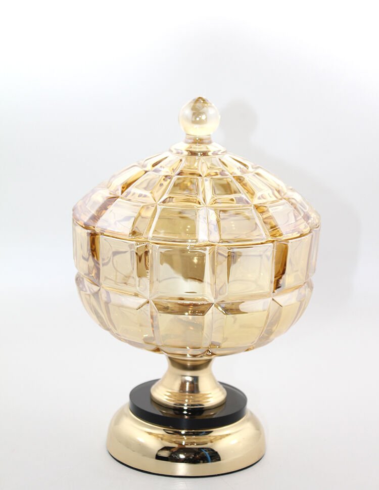 Kapaklı Cam Şekerlik Model 2 Şık Tasarımlı Fonksiyonel Ürün