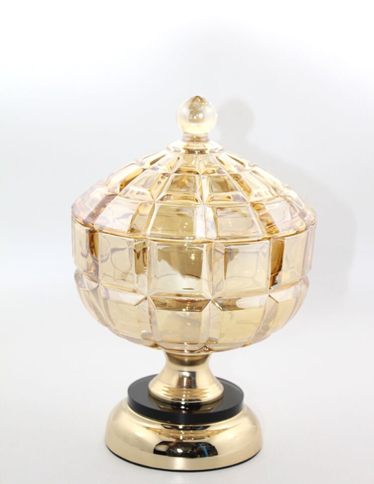 Kapaklı Cam Şekerlik Model 2 Şık Tasarımlı Fonksiyonel Ürün