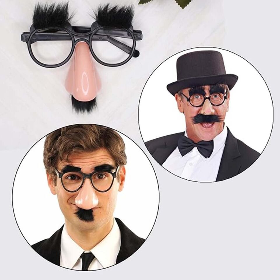 Eğlenceli Kılık Değiştirme Kaş Bıyık Mizah Gözlüğü 9x13 cm Şık Tasarımlı Fonksiyonel Ürün