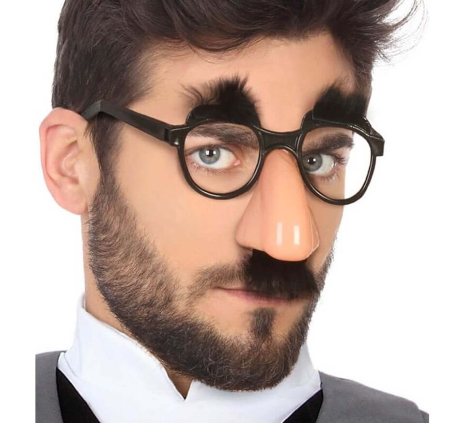 Eğlenceli Kılık Değiştirme Kaş Bıyık Mizah Gözlüğü 9x13 cm Şık Tasarımlı Fonksiyonel Ürün