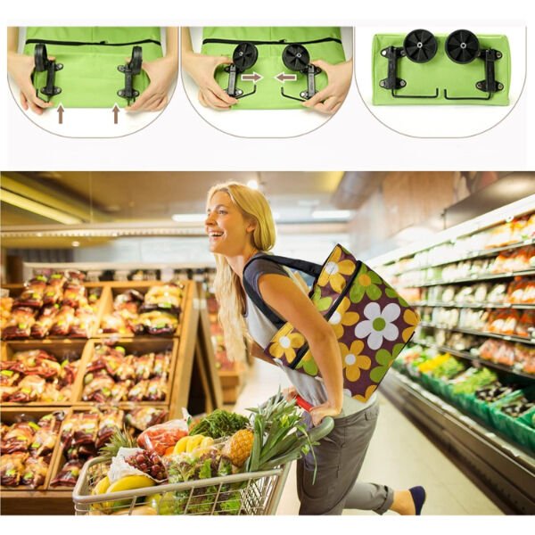 Katlanabilir Pazar Arabası Şık Tasarımlı Fonksiyonel Ürün