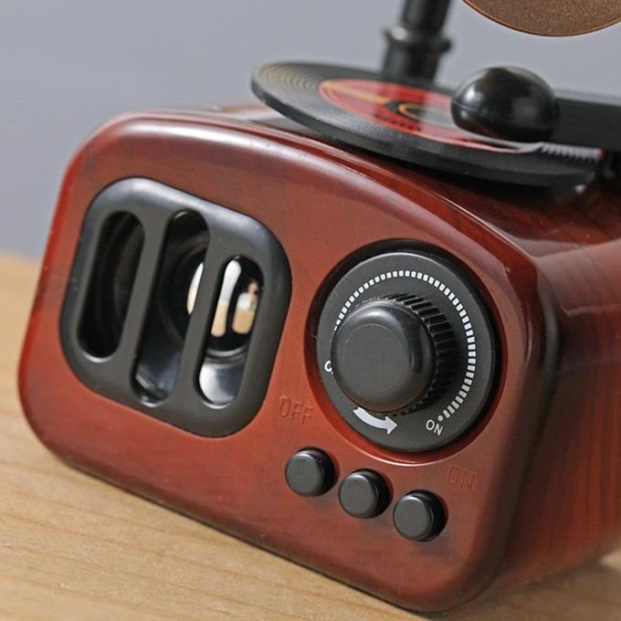 Gramofon Müzik Kutusu Şık Tasarımlı Fonksiyonel Ürün