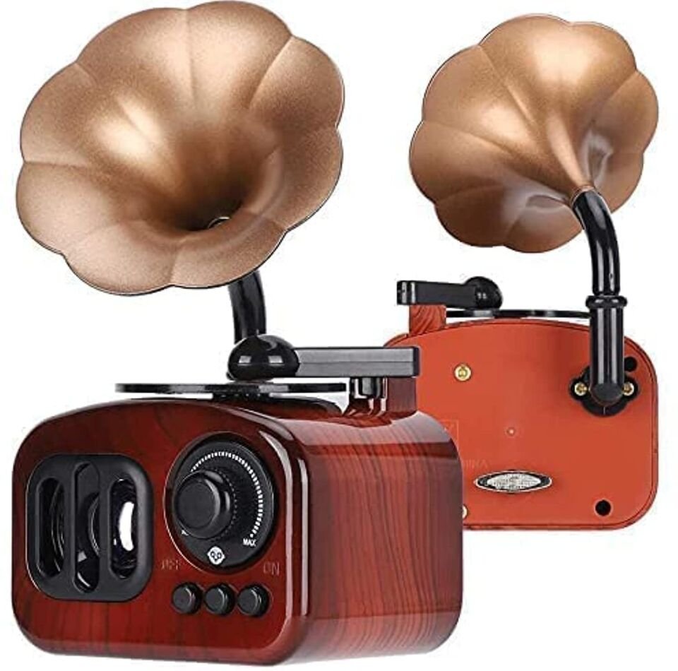 Gramofon Müzik Kutusu Şık Tasarımlı Fonksiyonel Ürün