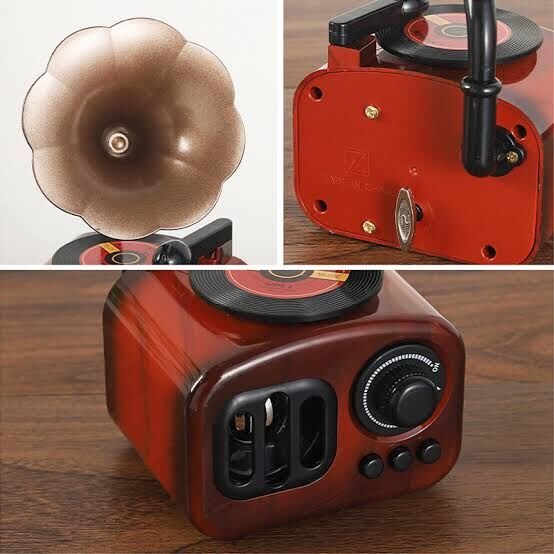 Gramofon Müzik Kutusu Şık Tasarımlı Fonksiyonel Ürün