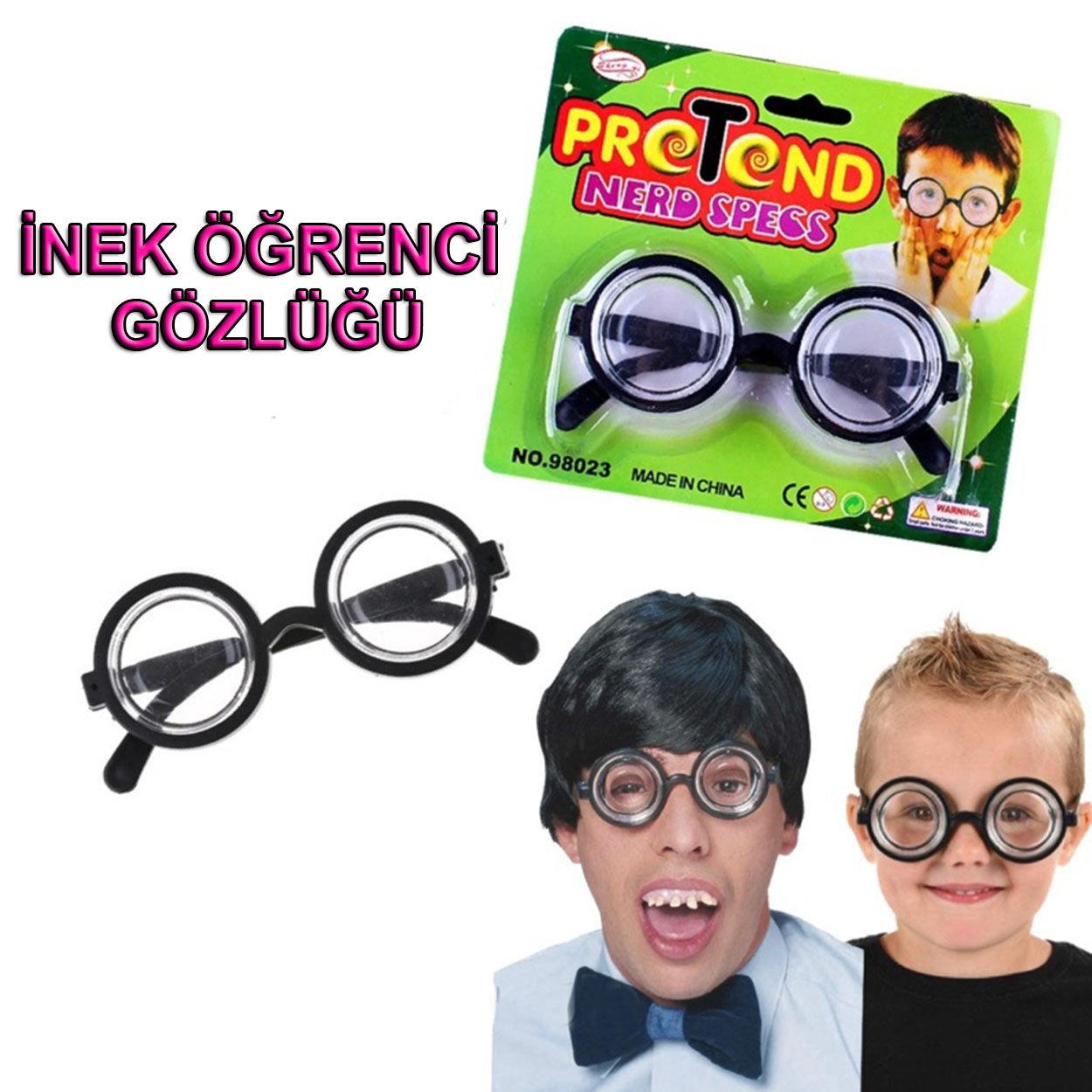 İnek Öğrenci Şaka Gözlüğü Şık Tasarımlı Fonksiyonel Ürün
