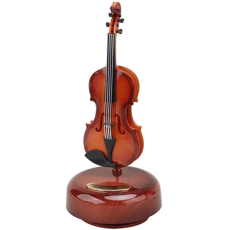 Hareketli Violin Müzik Kutusu Şık Tasarımlı Fonksiyonel Ürün