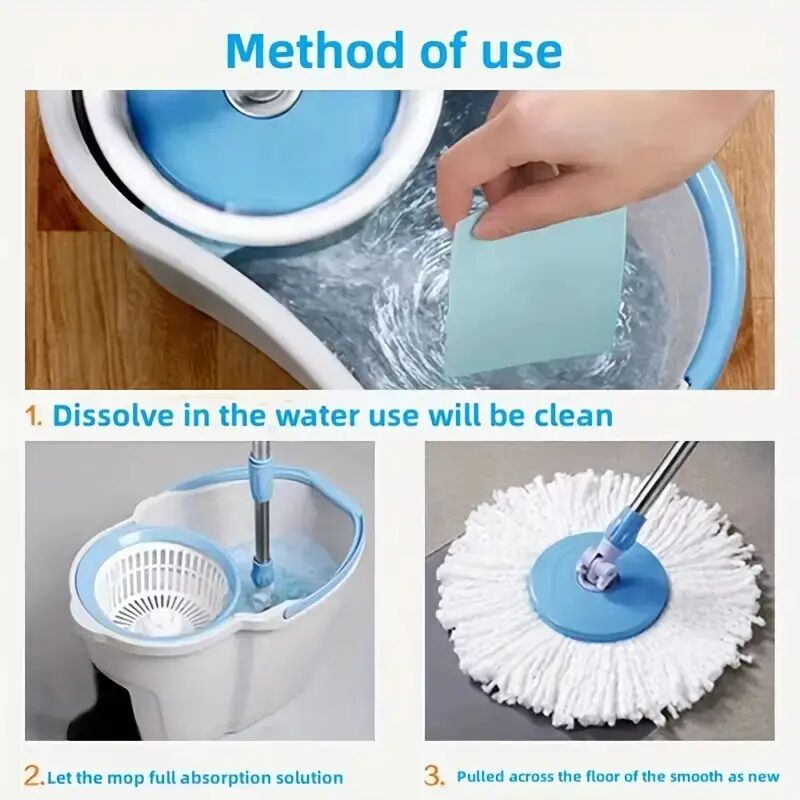 Zemin Temizleme Ve Parlatma Tableti 20 Adet Şık Tasarımlı Fonksiyonel Ürün