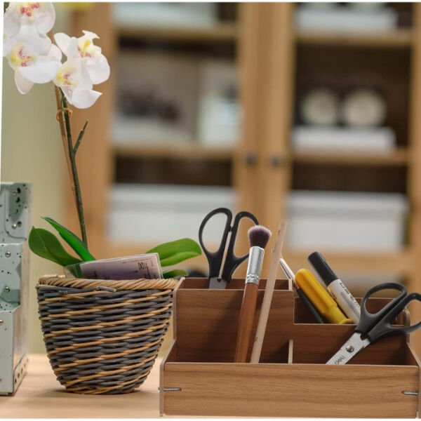 Ahşap Masa Üstü Düzenleyici Kutu Şık Tasarımlı Fonksiyonel Ürün