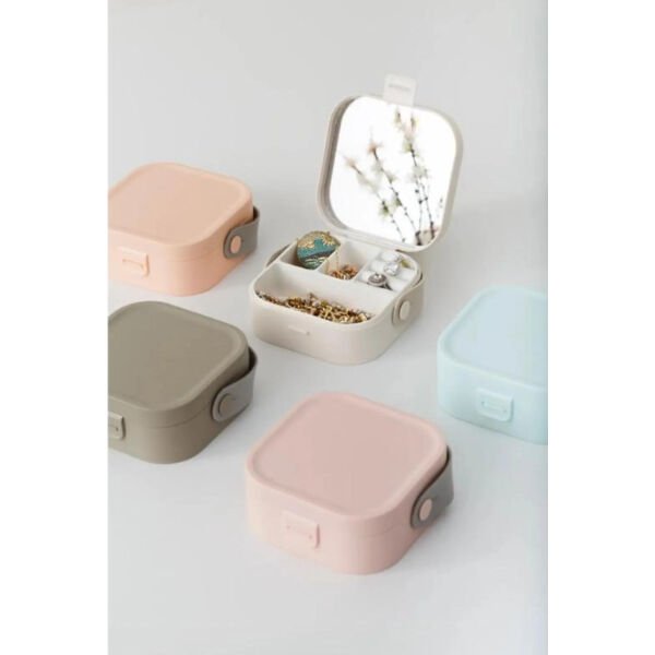 Aynalı Makyaj Kutusu Çanta Boy Şık Tasarımlı Fonksiyonel Ürün