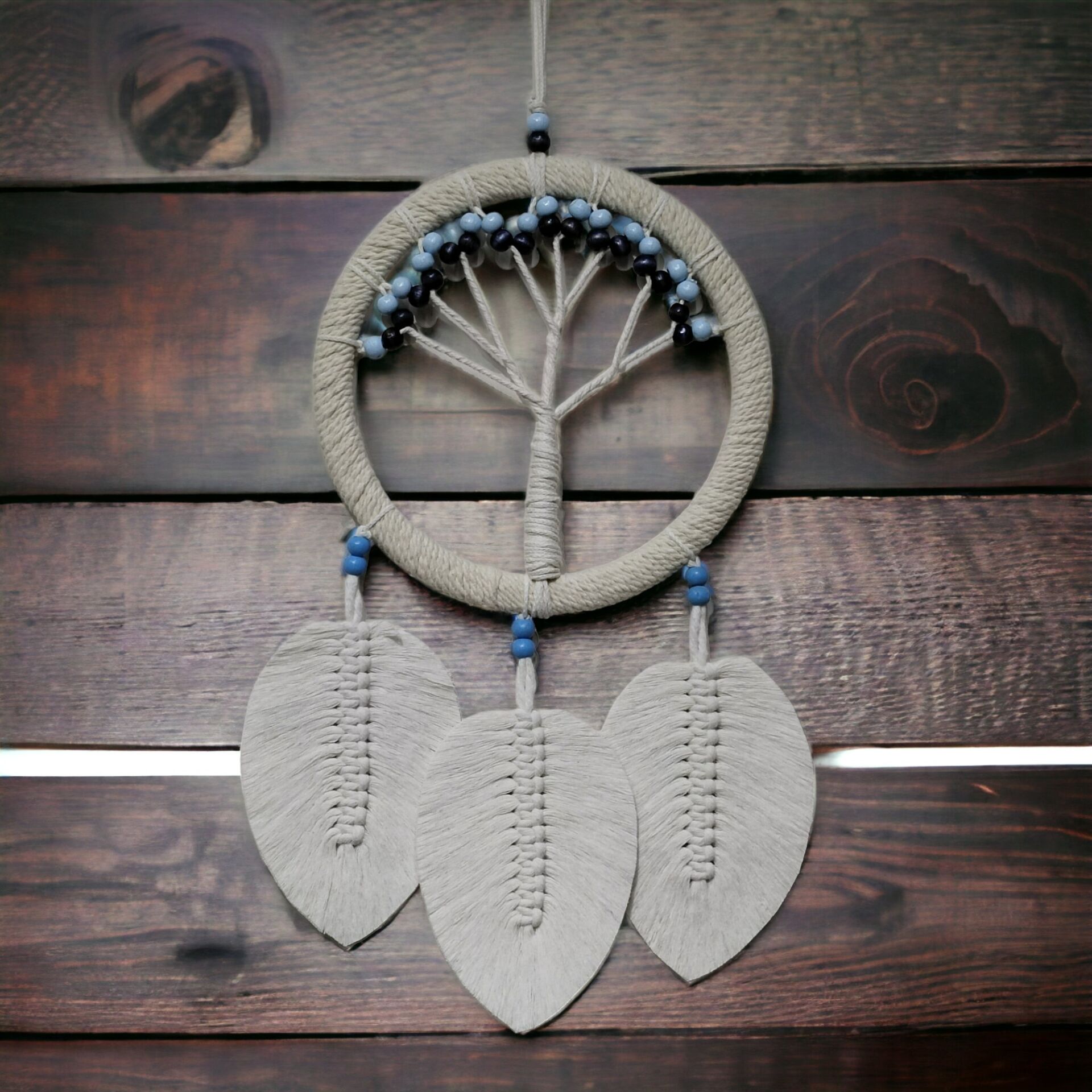 Rüya Kovan Hayat Ağacı Dream Catcher Ekru Şık Tasarımlı Fonksiyonel Ürün