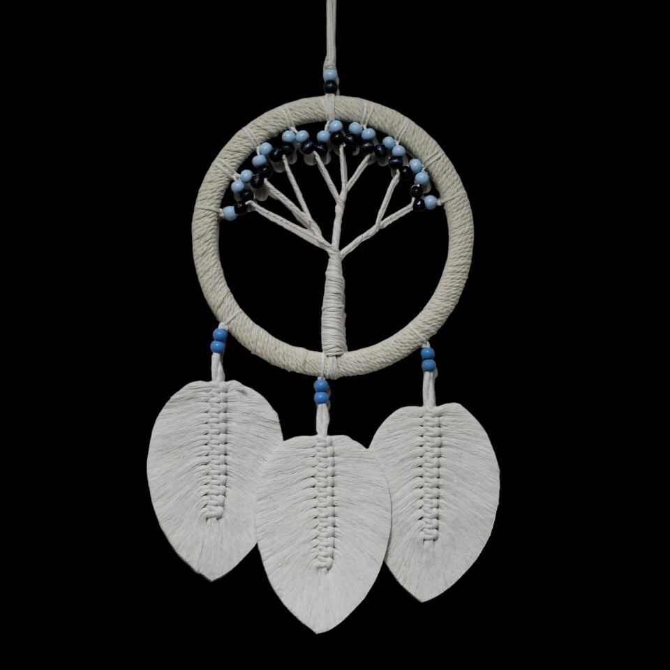 Rüya Kovan Hayat Ağacı Dream Catcher Ekru Şık Tasarımlı Fonksiyonel Ürün