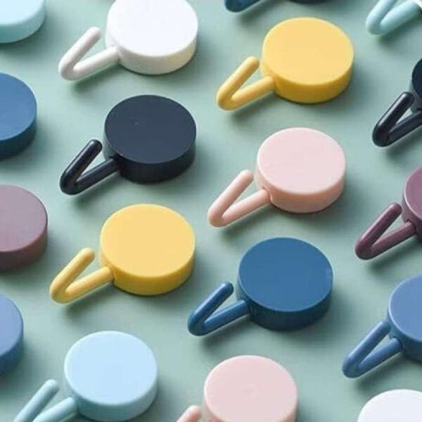 Kendinden Yapışkanlı Renkli Duvar Askısı Şık Tasarımlı Fonksiyonel Ürün