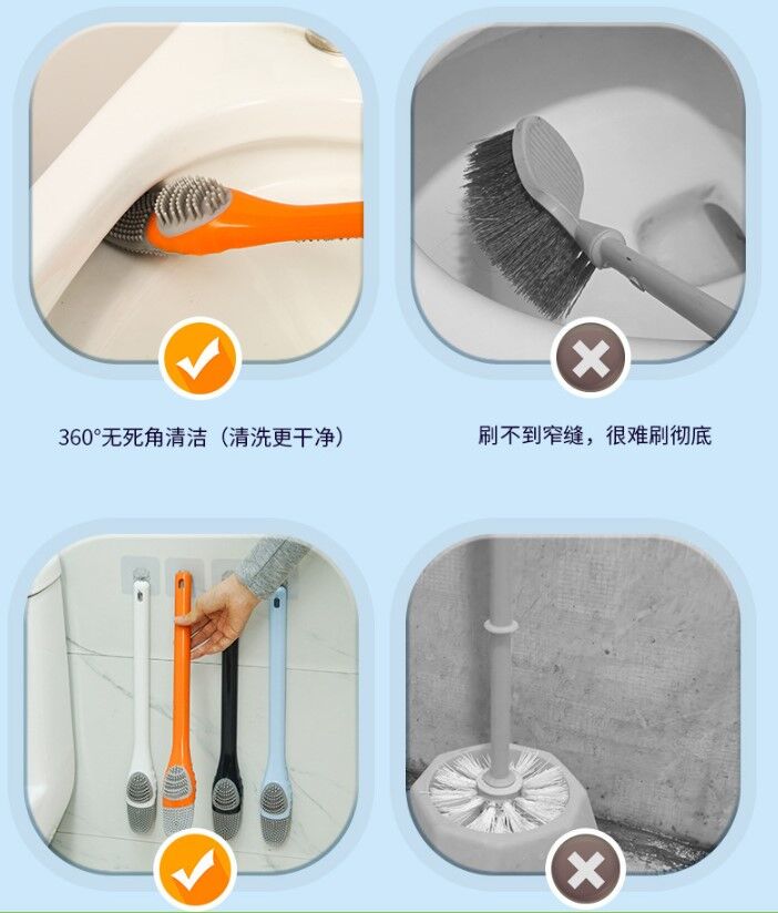 Klozet Detay Temizlik Fırçası Seti Şık Tasarımlı Fonksiyonel Ürün