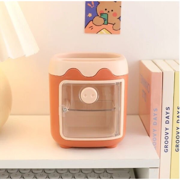 Mini Dolap Tasarımlı Kalemlik Şık Tasarımlı Fonksiyonel Ürün