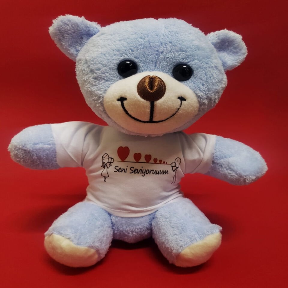 Seni Seviyorum Tişörtlü Peluş Ayıcık Şık Tasarımlı Fonksiyonel Ürün