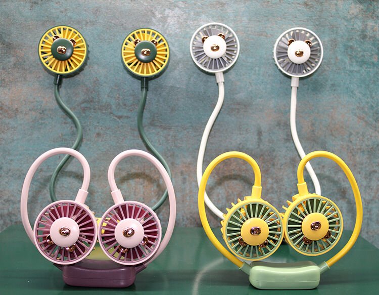 Kuromi Şarjlı Boyun Fanı Vantilatör 2 Kademeli Şık Tasarımlı Fonksiyonel Ürün